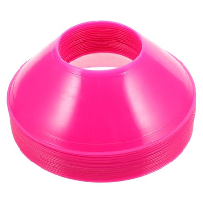 Toyvian Soccer Agility Training Cones 20Pcs - Compact Football Training Discs for Kids Sports Drills Basketball Skating - Portable Practice Markers for Outdoor Field Agility Equipment