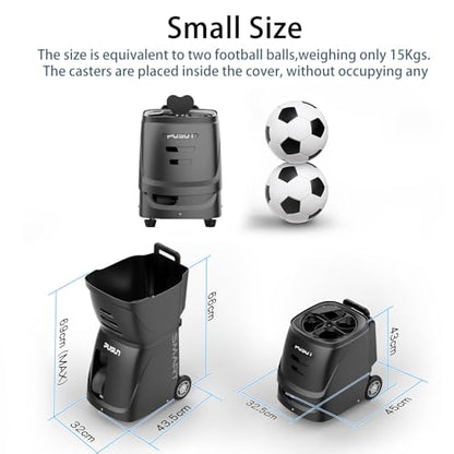 PP-SMART-【Smart Pickleball Machine】 80+ Ball Capacity | 4-6 Hours Battery Life | Speed 20-120km/h | 20 Landing Points | APP Control | Ideal for Training/Teaching/Matches