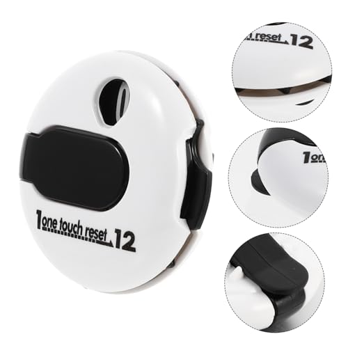Cabilock Golf Score Counter Hat Clip, White Stroke Clicker Scorer, Portable Golf Scoring Device for Outdoor Play and Training