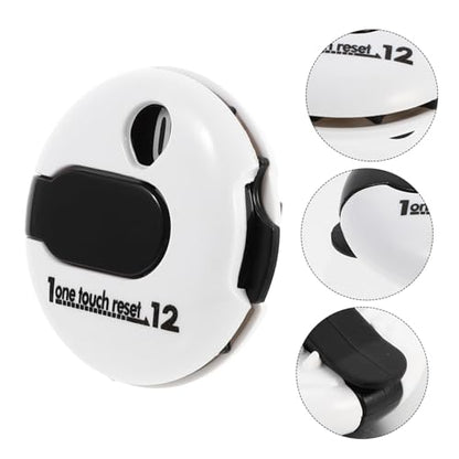 Cabilock Golf Score Counter Hat Clip, White Stroke Clicker Scorer, Portable Golf Scoring Device for Outdoor Play and Training