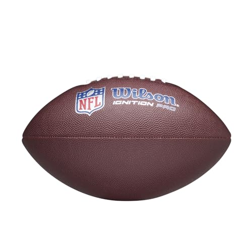 WILSON NFL Ignition Footballs - color: Brown, size: Official - Ages 14+, style: NFL Ignition Pro Eco