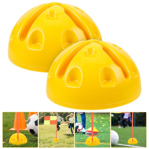 Baluue Soccer Training Poles Pack Plastic Abs Stability Safety for Agility Training