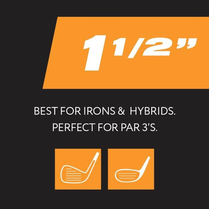 PrideSports PTS Plastic Golf Tees | 30 Count, 1-1/2 Inch | #1 Plastic Tee on Tour | Best for Irons, Hybrids, and Woods - size: 1-1/2", style: 30 Count