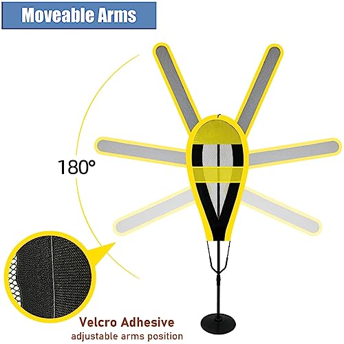 LXLZYXSF 2 Pcs Adjustable Height Dummy Defender for Basketball Volleyball Soccer Football, Training Equipment - Moveable Hands & Round Base, Husband & Child Gift
