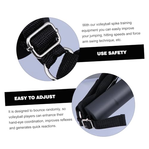 Adjustable Elastic Cord Volleyball Spike Trainer for Hitting Technique Practice Training Equipment for Volleyball and Basketball Hoop Use Height Jumping Aid for Skill Improvement