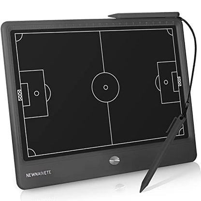 Electronic Football Coach Board - LCD Soccer Tactical Coaching Board with Stylus Pen for Football Coach Marker Training Writing Tablet