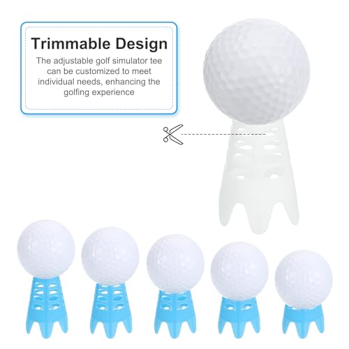 PATIKIL Golf Simulator Tees Plastic Golf Tees Mat Practice Training for Outdoor Winter Turf Driving Range