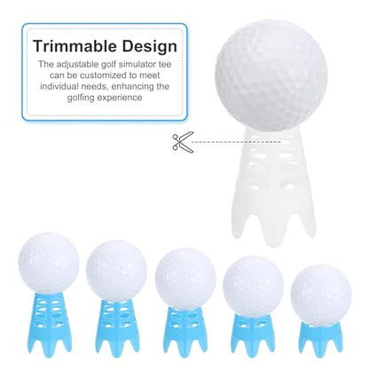 PATIKIL Golf Simulator Tees Plastic Golf Tees Mat Practice Training for Outdoor Winter Turf Driving Range