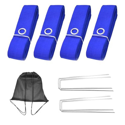 Coastal Game Lines – Portable Volleyball Marking, Outdoor Sports Kit | Easy Setup Net Boundaries, Beach Court Accessories for Lawn Backyard Activities During Summer Family Gatherings