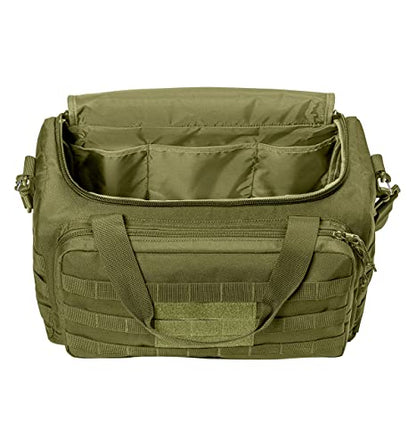 Tactical Gear bag Heavy Duty Duffel Gym bag/Tactical Backpack Custom Embroidered with your own text (Olive Drab Green)