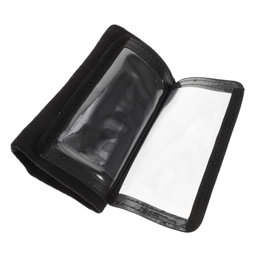 BESPORTBLE Football Wristband Tactical Protective Quarterback Insert Wristband Medium Black for Youth Football and Rugby Play