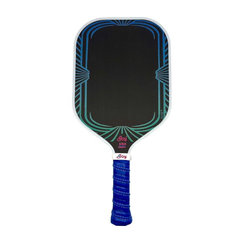 4Joy AMP4 Pickleball Paddle – T700 Carbon Fiber, Lightweight 7.5 oz, Wide Face for Control, 14mm Core, Beginner to Low-Intermediate - USAP Approved - style: Retro