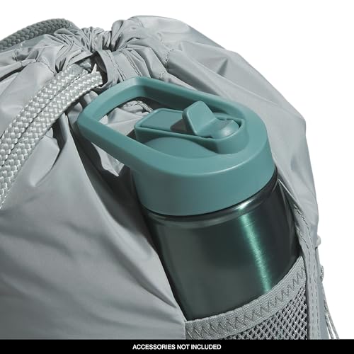 adidas Alliance Sackpack – Drawstring Backpack for Sports, Small Gym Bag - color: Wonder Sage Green/Grey Six/3