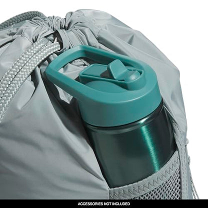 adidas Alliance Sackpack – Drawstring Backpack for Sports, Small Gym Bag - color: Wonder Sage Green/Grey Six/3