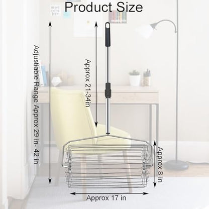 Portable Tennis Ball Picker Retractable Metal Tennis Ball Retriever Multifunction Ball Collector