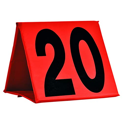 CHAMPRO Non-Weighted Football Yard Markers - 13" x 13", Colors May Vary