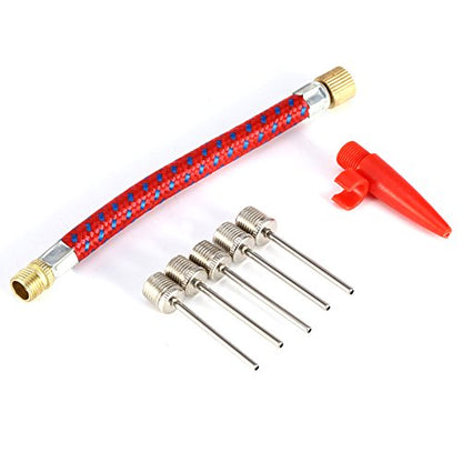 7PCS Pump Needle Inflator Adapter Kit, Inflating Adapter Kit, Inflate Pump Needle for Football Basketball Bike Tyre