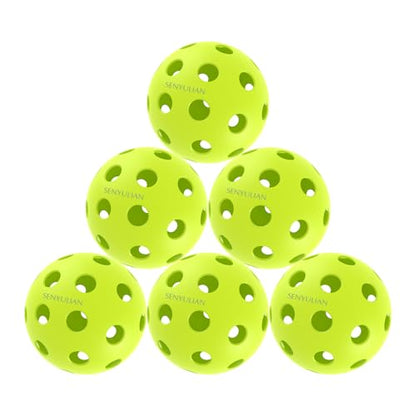 Pro-Grade 40-Hole Outdoor Pickleball Balls - Pro-Player Tested with Wind-Resistant Design, Built for Durability & Precision for Competitive Play