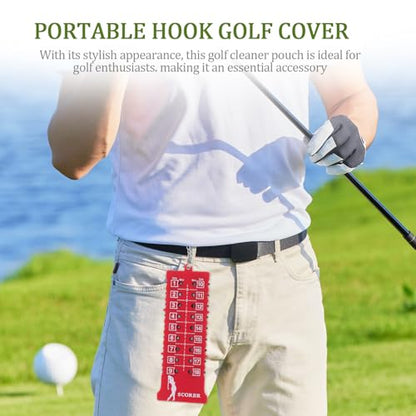 Luxshiny Portable Golf Score Counter Stroke Tracker Abs Outdoor Use Read Golfing Scorer for Accurate Score Tracking and Professional Game Enhancement
