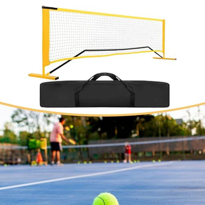 Pickleball Net Portable Net System Outdoor Indoor Practice Net Training Net Sturdy Polyester Oxford Cloth Frame with Carry Bag Suitable