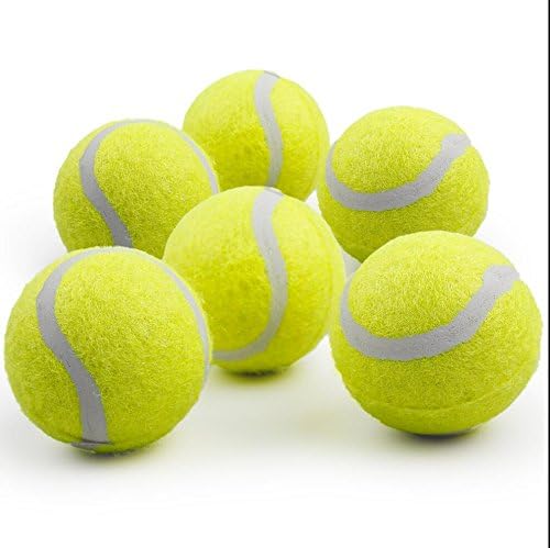 ALL FOR PAWS Dog Tennis Balls for Dogs, Great for Mini Ball Launcher, 6 Pack 2 Inch Tennis Balls - size: 2 Inch