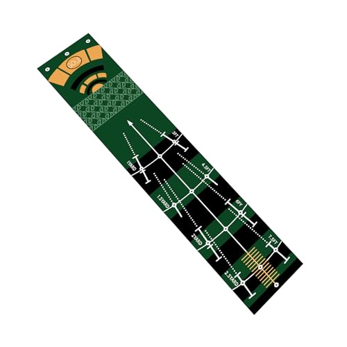 1 Piece Golf Putting Practice mat, Size is 19.69 inches x 116 inches, Portable Washable Non-Slip Folding Putting mat, Suitable for Home, Office, Outdoor use, Party Team Building Activities.