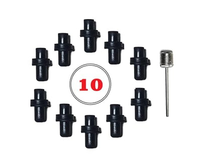 ICE Club Shop Soccer Ball Valve Replacement Sport Ball Inflation Valve Kit(10 Pieces), Basketball Valve Replacement Valves,Volleyball,for Basketball, Football,Sports Ball Leak Repair Kit