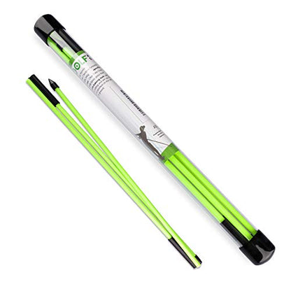 Golf Alignment Stick - Upgraded 48" Golf Sticks Training Aid 2 Pack for Aiming, Putting, Full Swing Trainer, Posture Corrector with Clear Tube Case Golf Gifts for Men Women Golfers