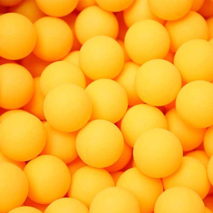 Table Tennis Balls Reusable Plastic Ping Pong Balls For Amateur Entertainment 40mm Diameter Orange, White 6Pcs And Practical and attractive