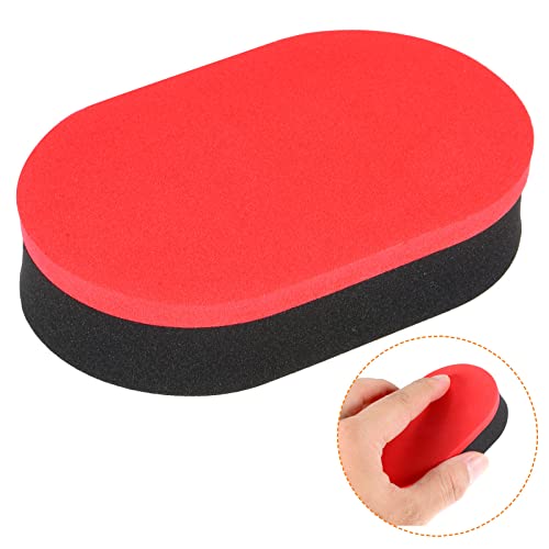 PATIKIL Table Tennis Rubber Cleaner, 2 Pack Ping Pong Cleaning Sponge Paddle Cleaner Racket Care Soft, Red Black