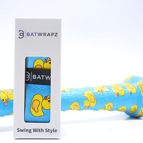 Bat Grip Tape for Baseball - Softball Precut and Pro Feel Bat Grip Tape Replacement - color: The Rubber Duck
