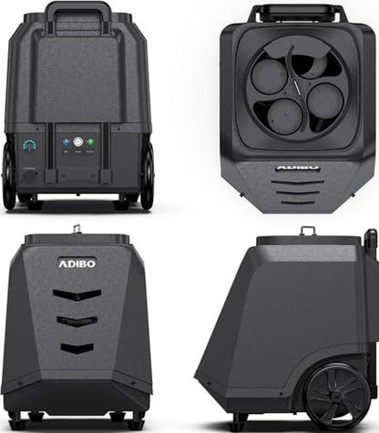 ADIBO Tennis Ball Machine, Internal Oscillation, Authentic Programming, Dual Motors with Topspin & Backspin, 160+ Balls, 6-Hour Non-Stop Runtime, Stable Voltage Contro