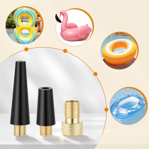 8Pcs Needle Inflating Ball Tire Pump for Portable Tire Inflator, Air Pump Needles for Balls, Air Compressor Adapter Kit for Inflatables, Sport Balls, Bicycles, Bike and Inflator Adapter Kit