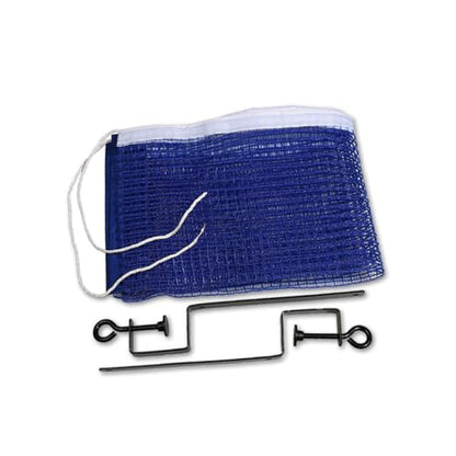 Portable Table Tennis Net Rack Set with Polyester and Metal Easy Setup Post and Net Combo for Indoor Outdoor Use Office Dining Classroom Tables Blue