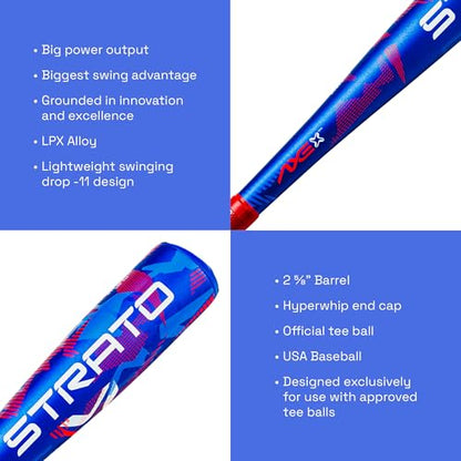 Axe | Strato | USA Tee Ball Baseball Bat | Drop -11 | 1-Piece Alloy | 2-5/8" Barrel - size: 25"