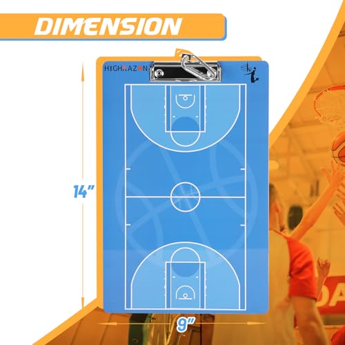 Basketball Coaches Clipboard, Blue Double-Sided Dry Erase Coach Clipboard, Basketball for Training, White Board with Marker for Coaches Gift - style: C-Training