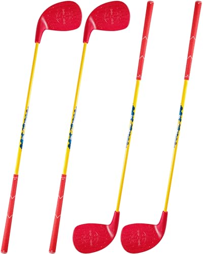 HOTWIND Backyard Golf Game Clubs with 5”x 3.5” Oversize Heads and 36” Lightweight Carbon Shaft for Adults Play Outdoor Golf Yard Game in Grass Parks and Yards Hit Plastic and Foam Balls - size: 4 Pack
