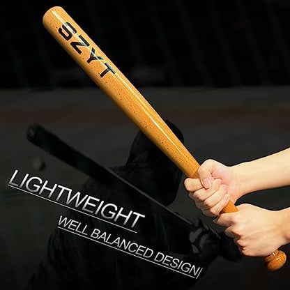 25 inch, 29 inch, 33 inch Wood Baseball Bat Self-Defense Softball Bat Home Defense Lightweight Yellow - style: 25 inch