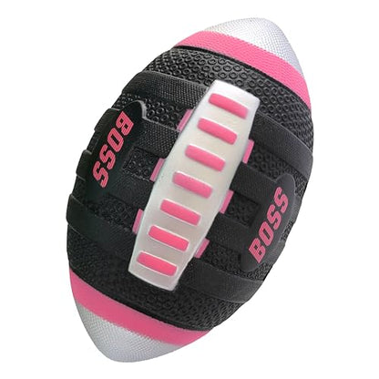 BOSS Foam Football - Toddler Junior Football for Kids - Each Quality Kids Football is 9” – Soft, Small Football Youth - color: Pink