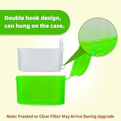 Colorful Plastic Dental Orthodontic Retainer Container Cleaning Case,Denture Bath Box Case Cup Holder Travel, Mouthguard Storage Soaking Case - color: Transparent Green