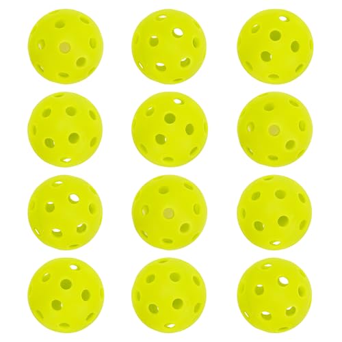 Franklin Sports Mini Training Pickleballs - 1.65" Inch Practice Pickleballs - Indoor + Outdoor Balls for Speed, Control + Accuracy Training - Yellow - 12 Pack