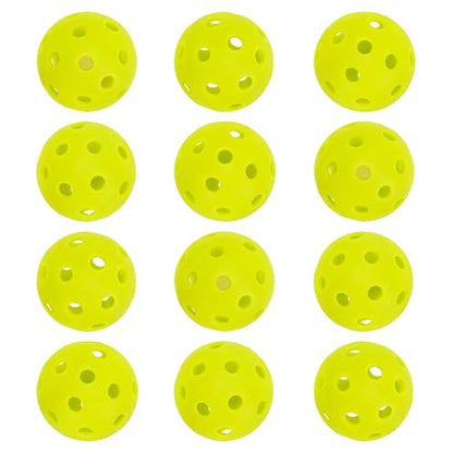 Franklin Sports Mini Training Pickleballs - 1.65" Inch Practice Pickleballs - Indoor + Outdoor Balls for Speed, Control + Accuracy Training - Yellow - 12 Pack