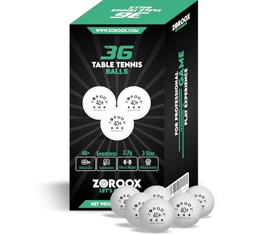 High-Performance 3-Star Table Tennis Balls - Pack of | 9, 18, 36 or 72 | Orange or White | 40+ ABS Competition Grade Ping Pong Balls - color: White, style: Pack of 36 Balls