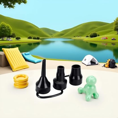 Air Pump Replacement Nozzles: Plastic Nozzles for Inflatables, 3 Sizes for Air Beds/Mattresses, Durable and Practical