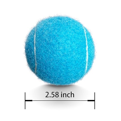 Tennis Balls, 6 Pack Advanced Training & Practice Tennis Balls for Beginners, High Visibility Pet Dog Playing Balls - color: Blue
