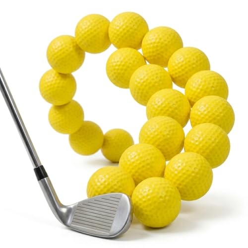 Foam Golf Practice Balls, 24 Pack, Soft, Realistic Feel, Limited Flight, for Indoor or Outdoor Training