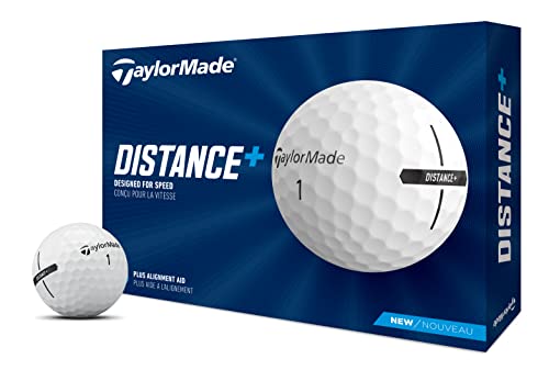 TaylorMade Golf Distance+ Golf Balls - color: White, style: 2021