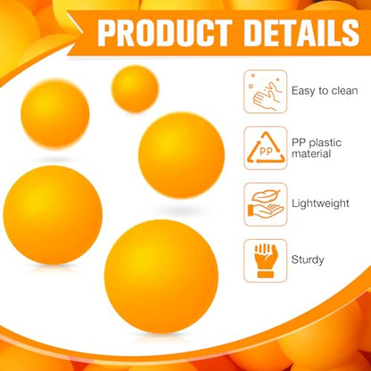Yunsailing 300 Pcs Plastic Balls Bulk Washable Training Table Tennis Balls 40 mm for Table Tennis Games Pool Games Sports Carnival Party Decorations Indoor Outdoor, Yellow
