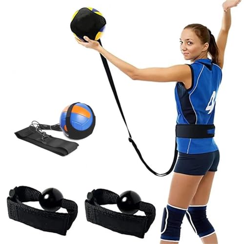 2set Volleyball Practice Belt Training Equipment Compact Spike Trainer for Beginners