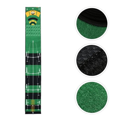 VALICLUD Golf Putting Mat Indoor Practice Blanket with Artificial Turf Surface, Putter Training Tool for Office and Home Use, Non-Slip Green Carpet for Golfers and Beginners